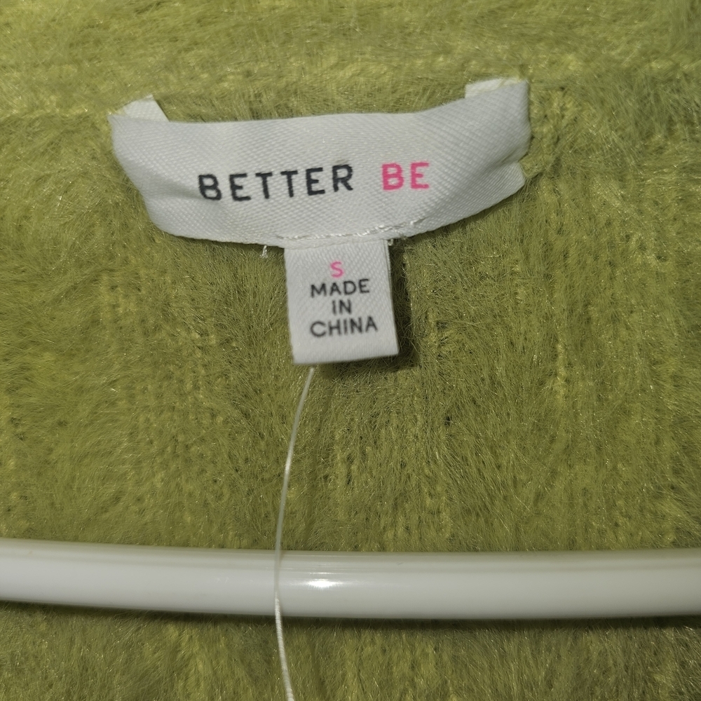 Better Be Neon Green Cropped Cardigan - Picture 3 of 9